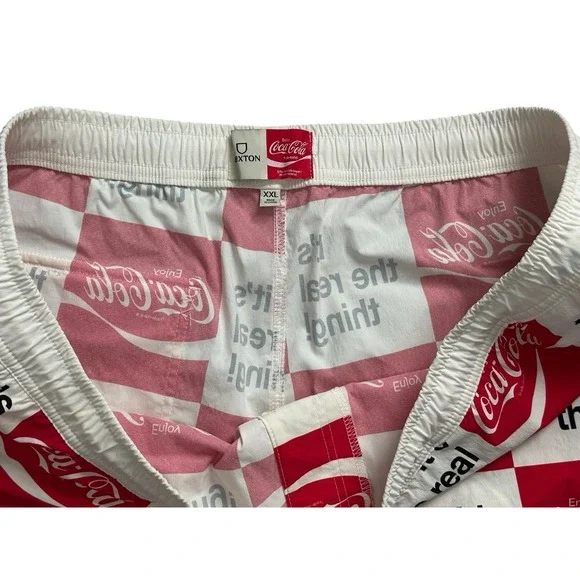 Brixton x Coca-Cola Men's Voyage Red & White Board Shorts Size XXL - Picture 4 of 6